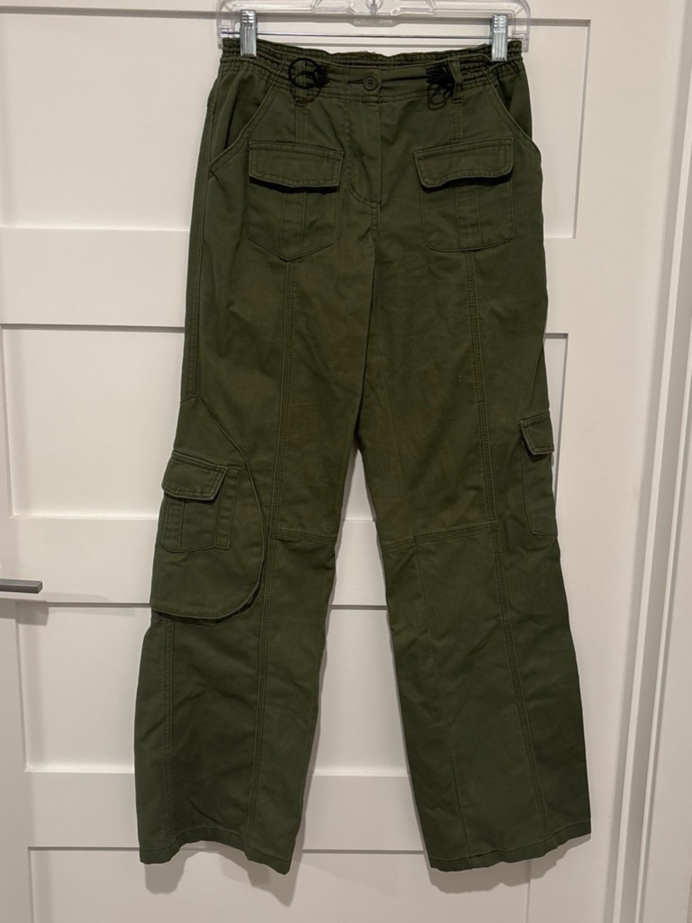 Brandy Melville John Galt Utility Olive Green Cargo Pants